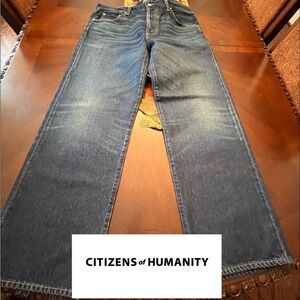 Citizens Of Humanity Dark Blue Straight Jeans NWT